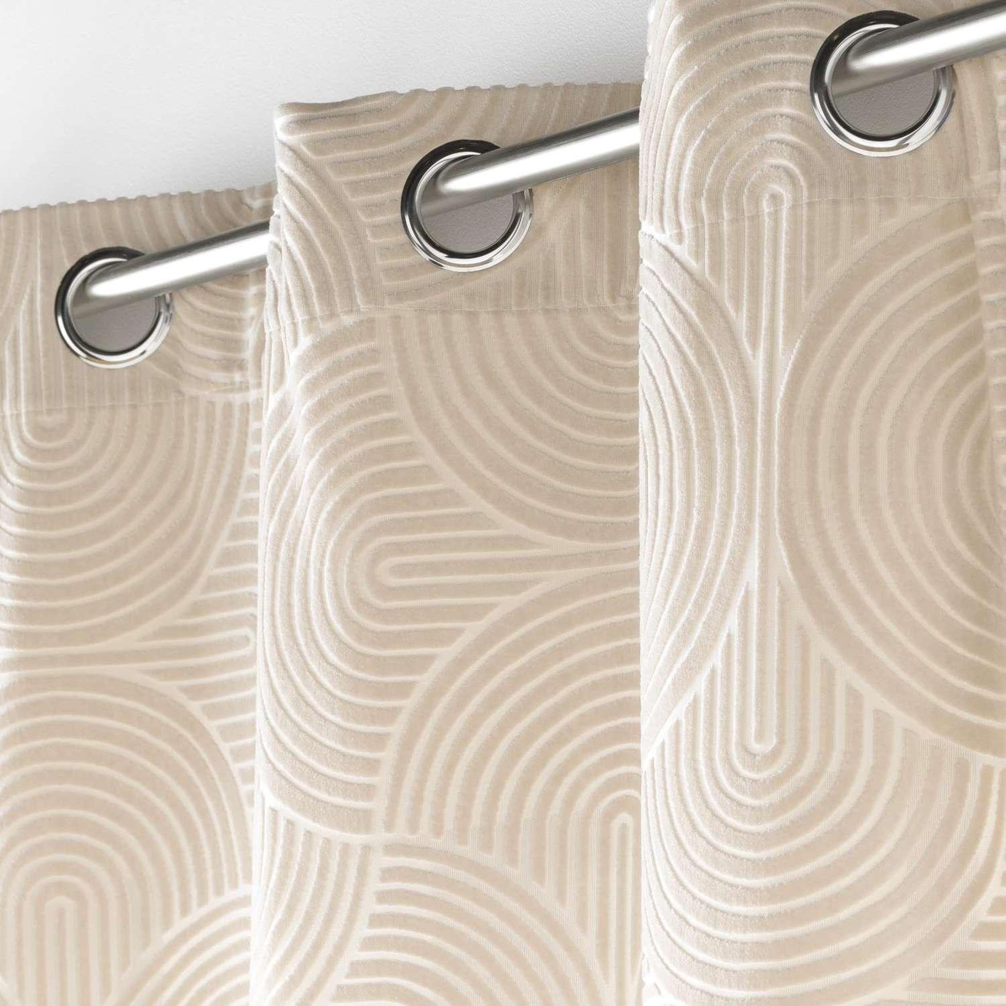 Voir la diapositive 4 : Douceur d'Intérieur Rideau Arcadia - Velours à motifs
