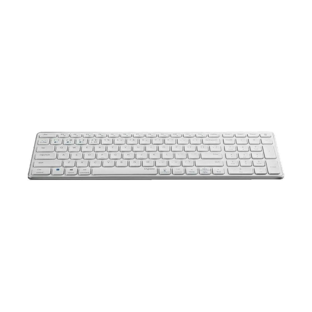 RAPOO Clavier Rapoo E9700M blanc sans fil