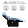 Voir la diapositive 6 : VIDAXL Fauteuil de massage inclinable Noir Tissu