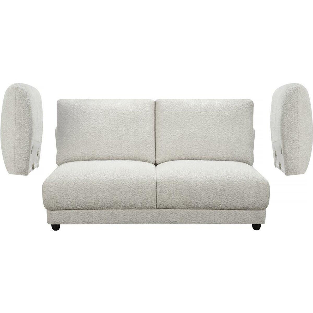 Habitat et Jardin Canapé droit en tissu chenille  Saint Germain S  - 3 places - Beige