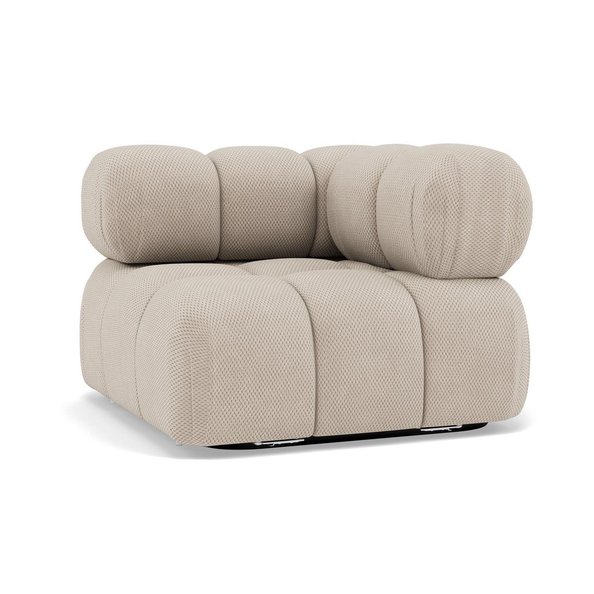 LISA DESIGN Ruby - module d'assise d'angle droit en velours texturé