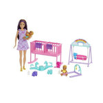 BARBIE Barbie-La Chambre des Jumeaux-Coffret Skipper, bébés et accessoires HXM99