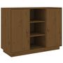 Voir la diapositive 2 : VIDAXL Buffet Marron miel 100x40x75 cm Bois massif de pin