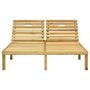 Voir la diapositive 2 : VIDAXL Chaise longue double Bois de pin impregne de vert