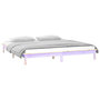 Voir la diapositive 3 : VIDAXL Cadre de lit a LED sans matelas 140x190 cm bois massif