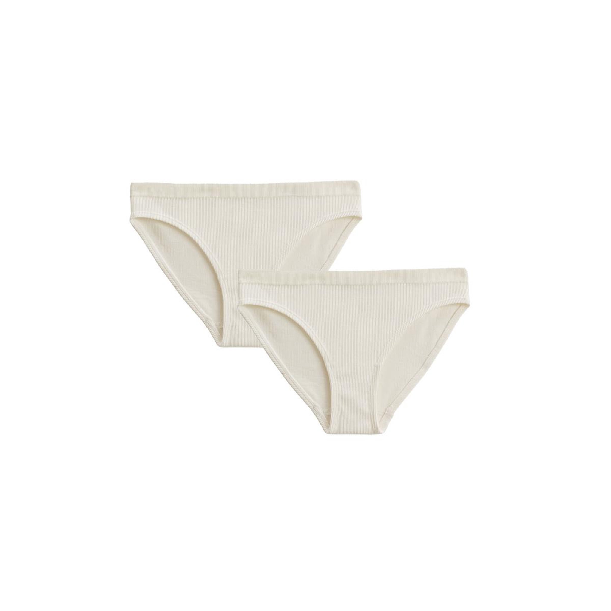 Voir la diapositive 1 : Petit Béguin Lot de 2 culottes fille écrues Saeva