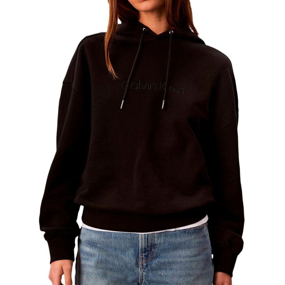 CALVIN KLEIN JEANS Sweat à Capuche Noir Calvin Klein Jeans French
