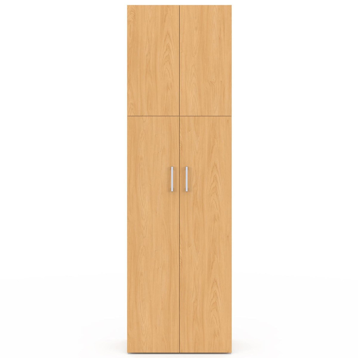 ID MARKET Armoire 2 portes JULIANA bois penderie 50 cm avec étagère