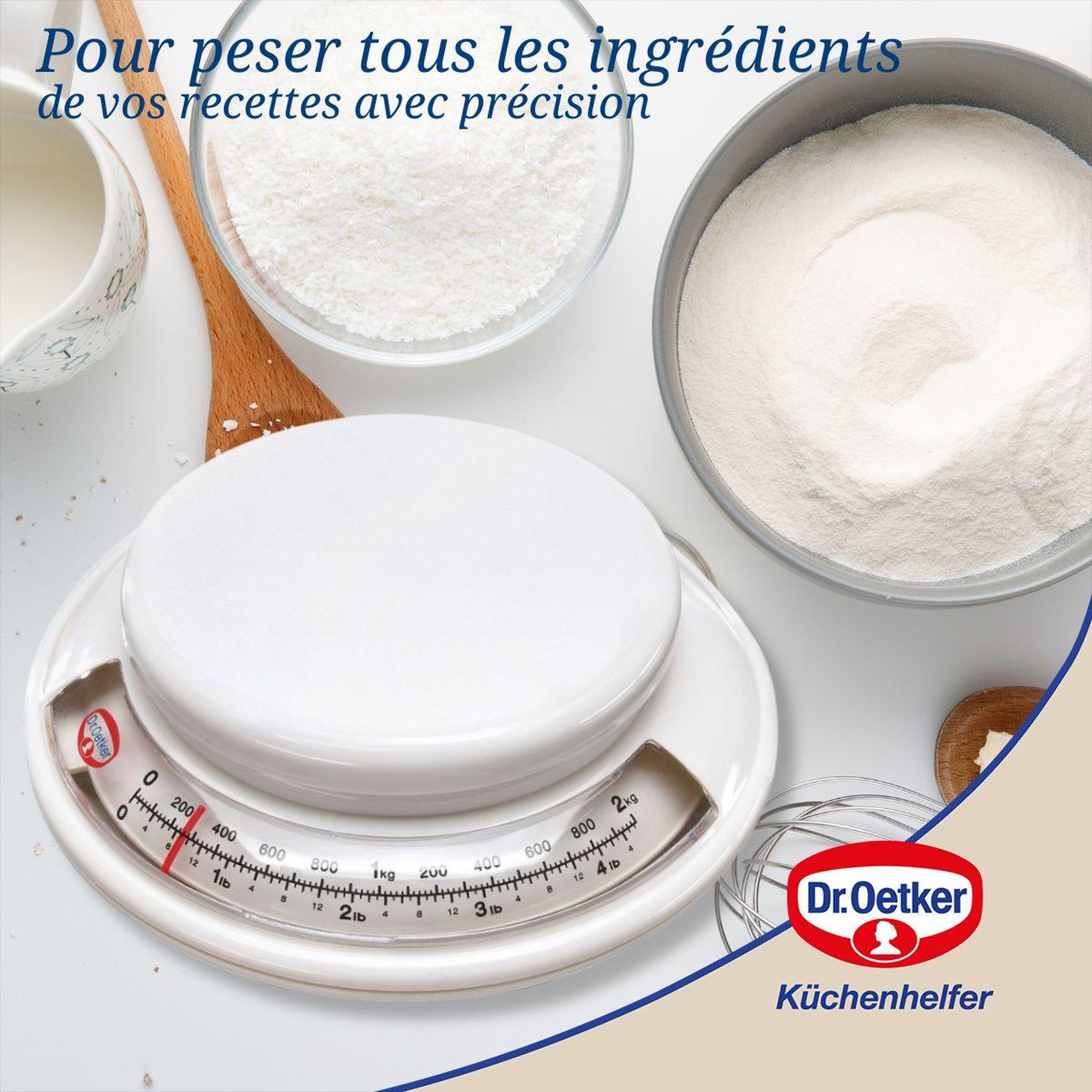 Voir la diapositive 4 : DR.OETKER Balance de cuisine sans pile 2 kg dr. Oetker baker edition
