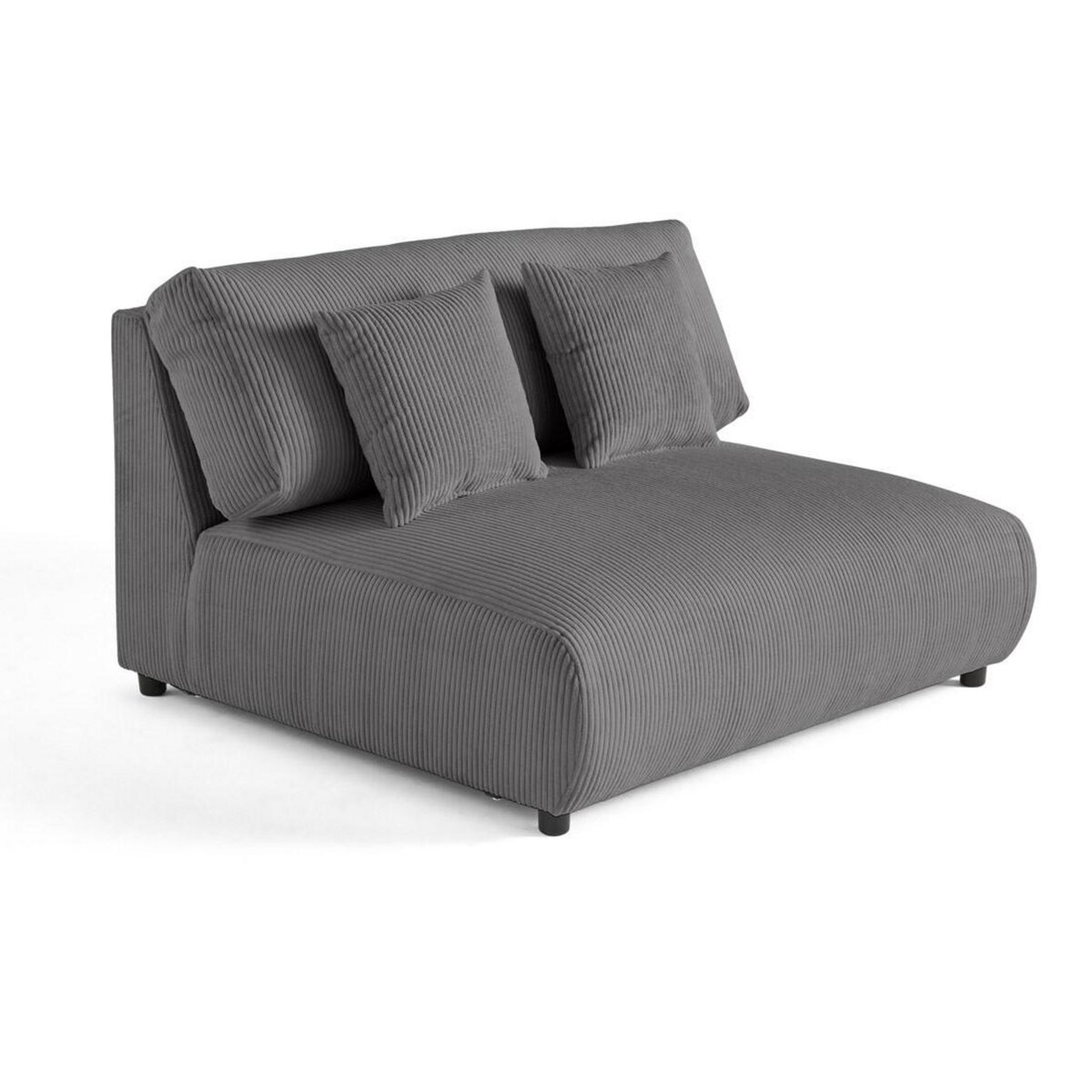 LISA DESIGN Garance - module d'assise 2 places - en velours côtelé