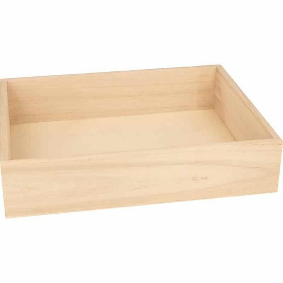 Artemio 8 maisons en bois avec plateau - 24 x 18 x 5,5 cm