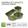 Voir la diapositive 4 : ZENKER Ensemble de 3 moules à gâteaux de 18 à 30 cm Zenker Green Vision