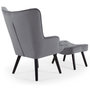 Voir la diapositive 4 : Paris Prix Fauteuil & Pouf Scandinave  Nomi  100cm Gris
