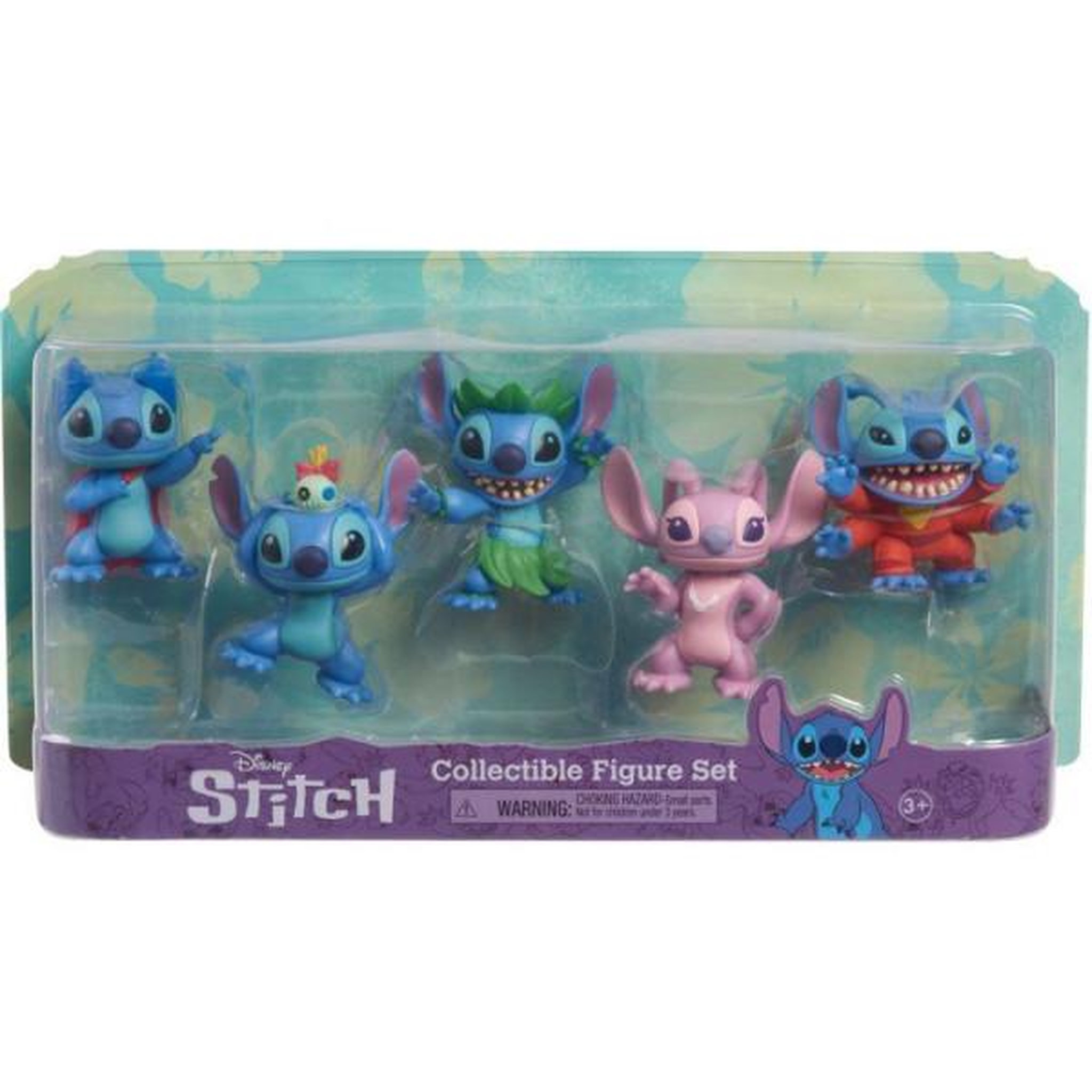 DISNEY Coffret 5 figurines - DISNEY - Stitch - Non articulées - 6 cm - Des 3 ans