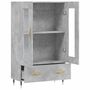 Voir la diapositive 5 : VIDAXL Buffet haut gris beton 69,5x31x115 cm bois d'ingenierie