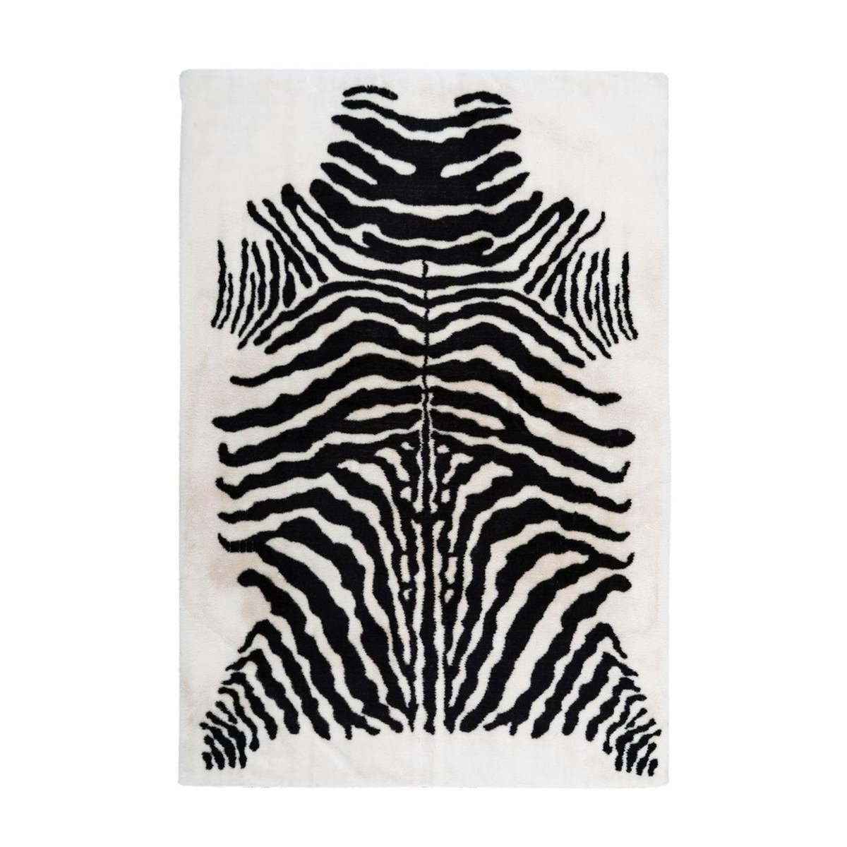 Paris Prix Tapis Imprimé Animal  Rabbit  Noir & Blanc