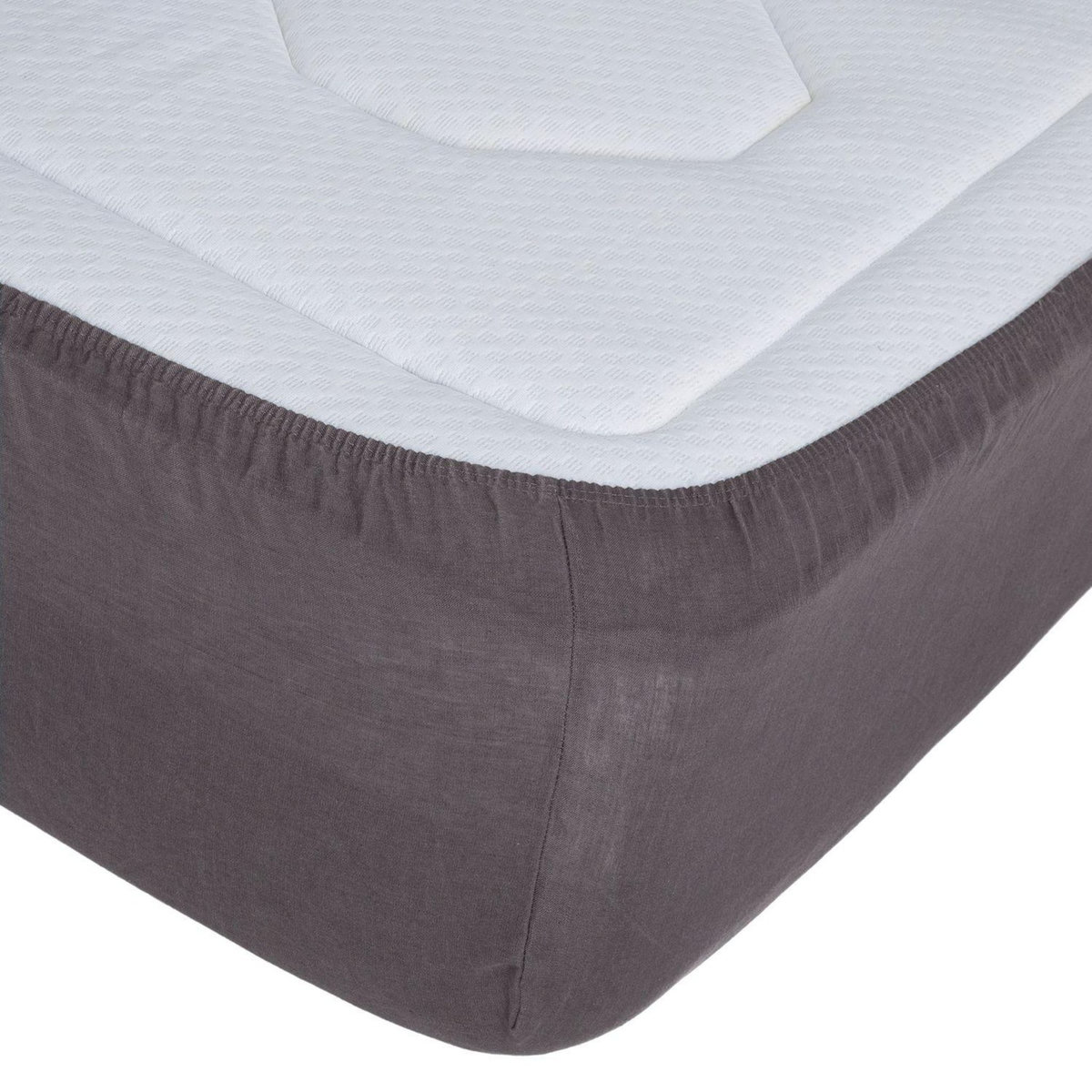 ATMOSPHERA Drap Housse bonnet 30 cm 100% Lin