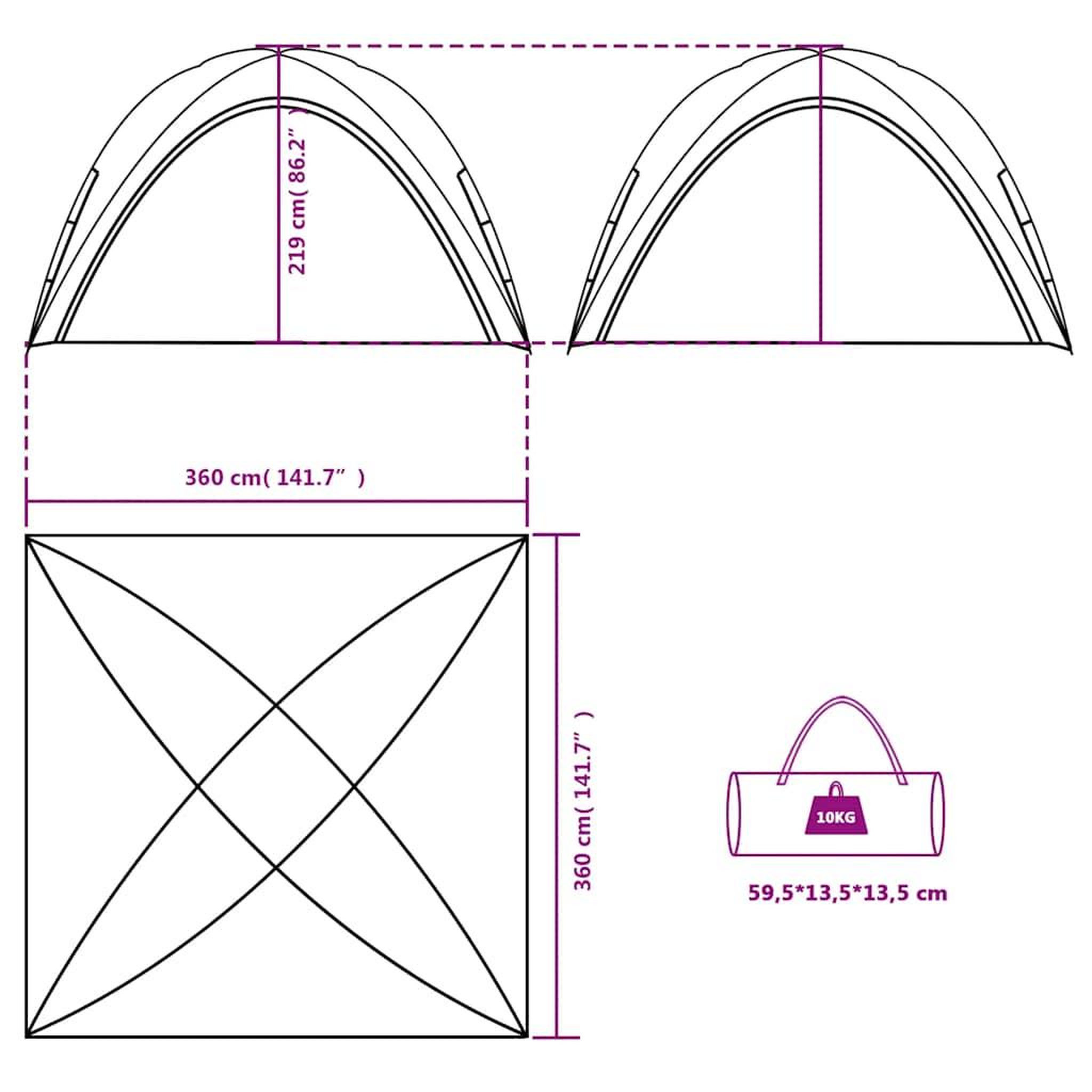 Voir la diapositive 6 : VIDAXL Tente de reception blanc impermeable