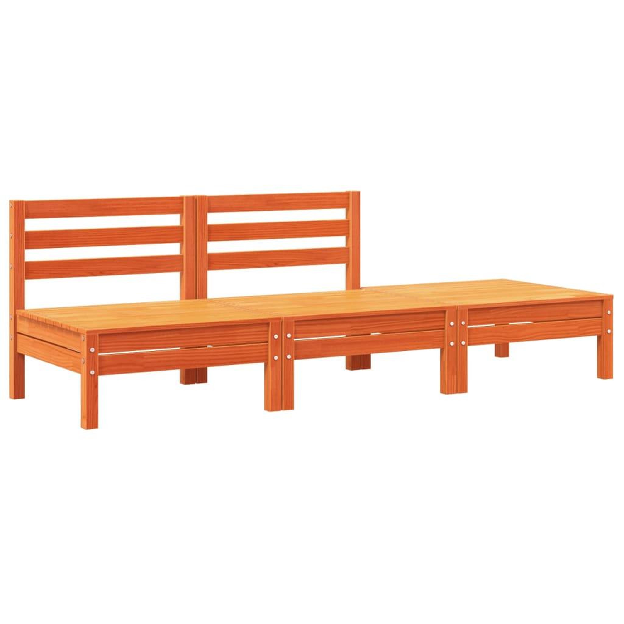 Voir la diapositive 4 : VIDAXL Canape de jardin avec coussins et repose-pied 2 places