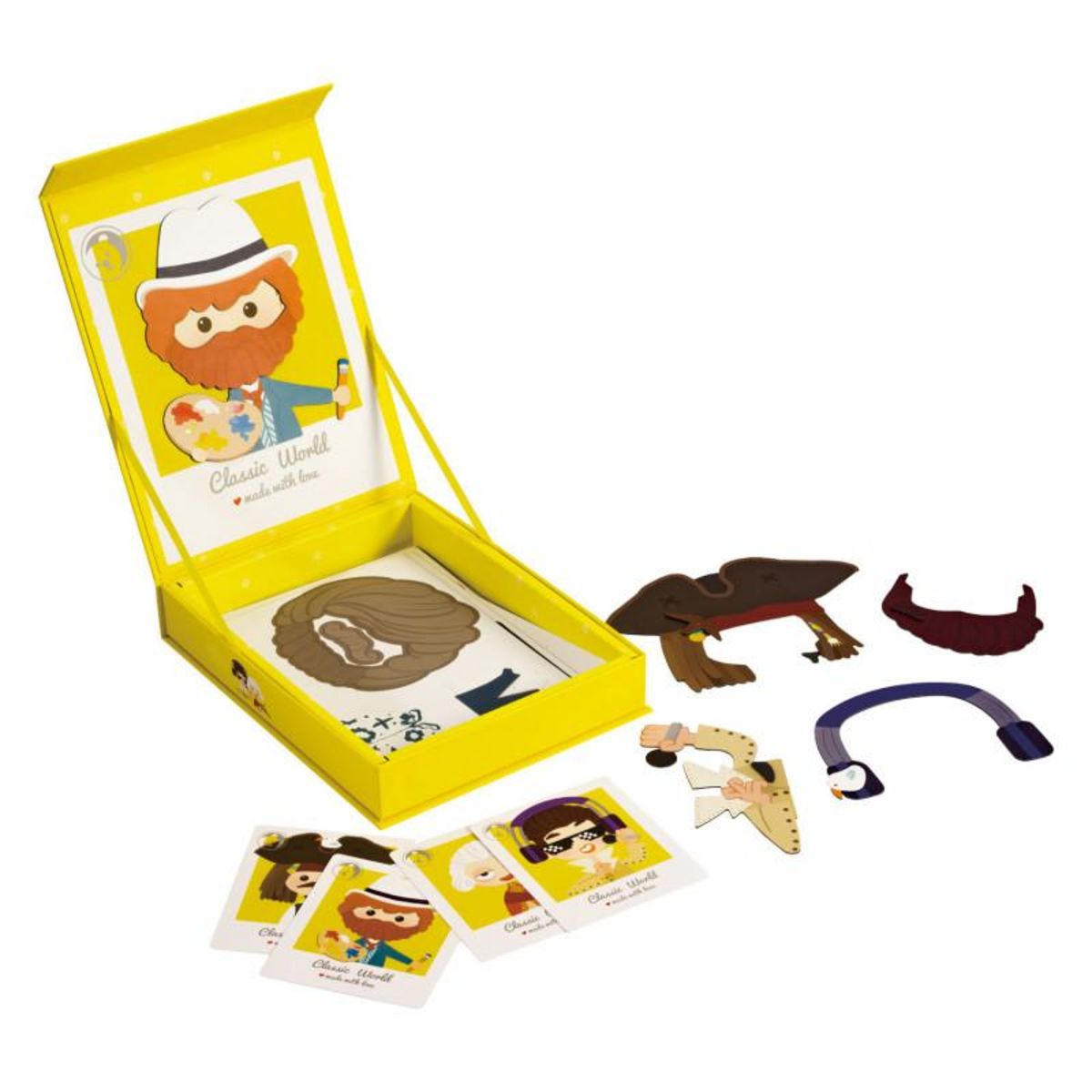 CLASSIC WORLD Classic World Magnetic Case Photo Faces Yellow 40054