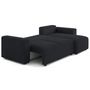 Voir la diapositive 2 : LISA DESIGN Livy - canapé d'angle réversible 4 places convertible avec coffre en velours côtelé grosses côtes