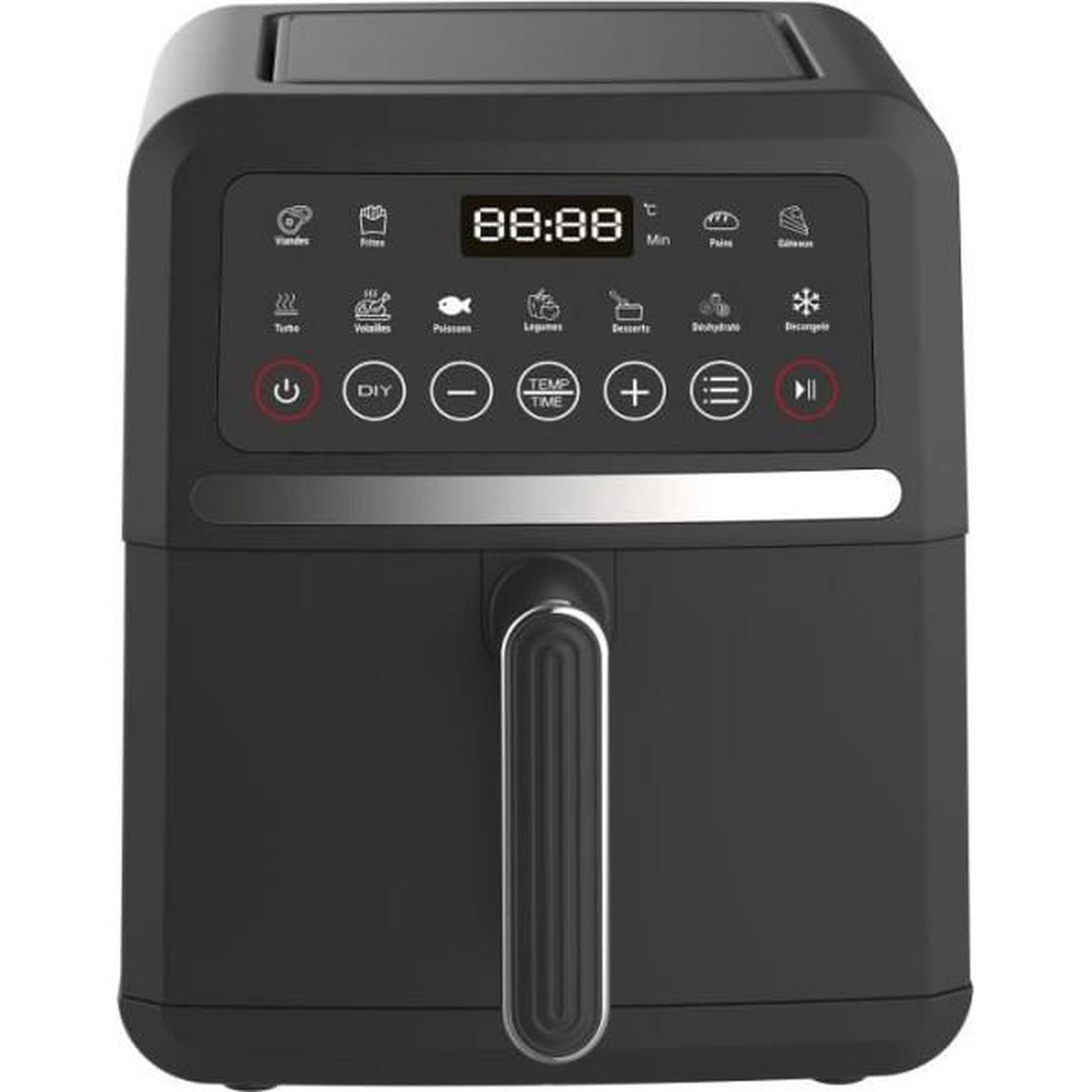 Voir la diapositive 3 : LITTLE BALANCE Friteuse Electrique  sans huile LITTLE BALANCE - Crousty Light - Capacité 5L - Jusqu'a 0,9kg de frites - 12 programmes de cuisson - 1500W