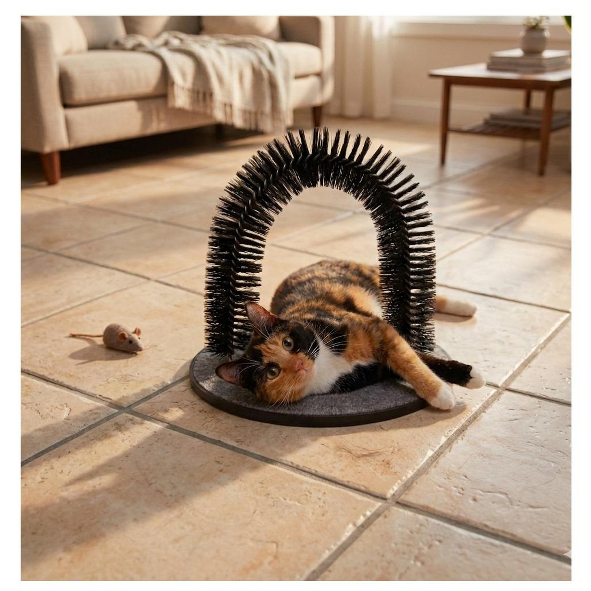 Voir la diapositive 3 : Eden Brosse de massage triomf pour chat