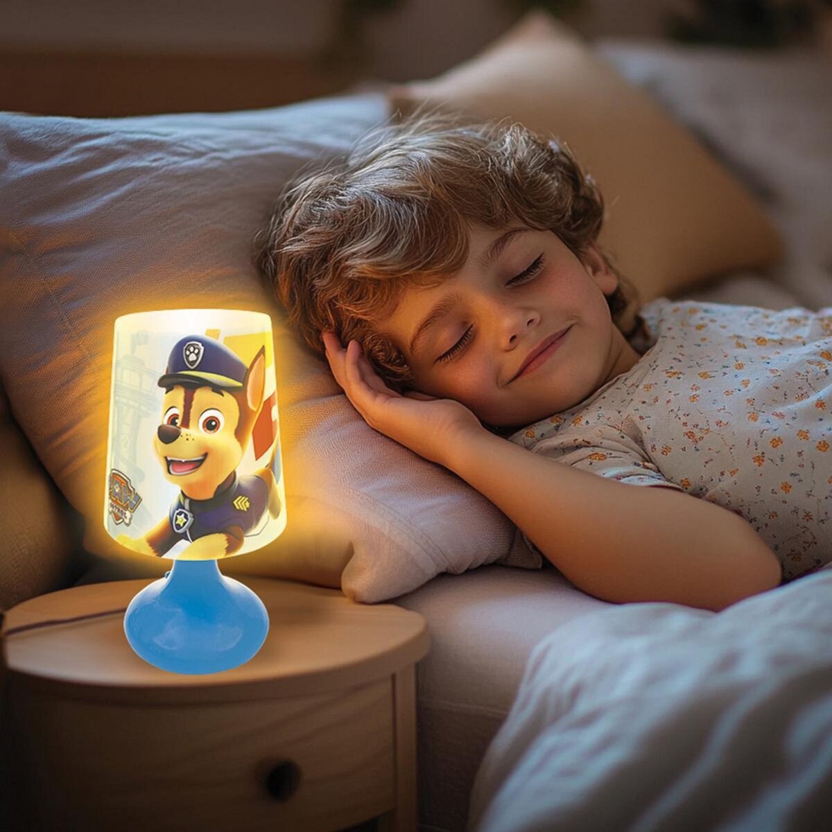 Lexibook Mini lampe de chevet veilleuse sans fil Pat' Patrouille