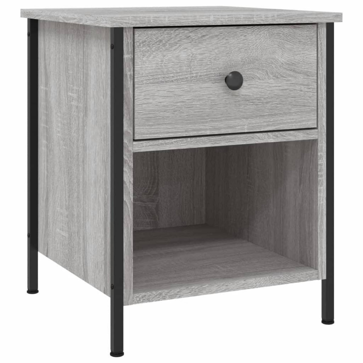 VIDAXL Tables de chevet 2 pcs sonoma gris 40x42x50cm bois d'ingenierie