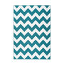 Voir la diapositive 1 : Paris Prix Tapis Géométrique à Poils Courts  Manolya  Turquoise