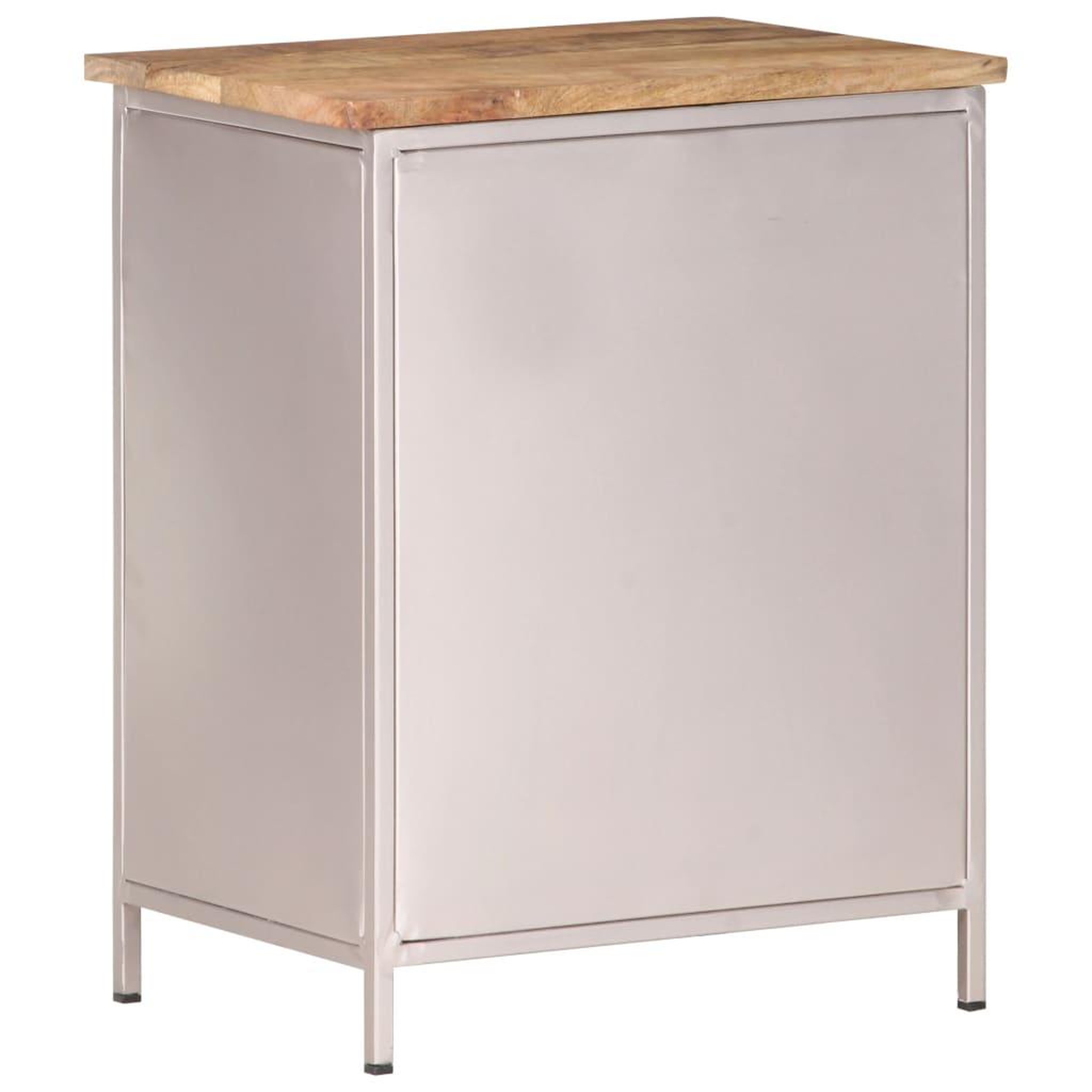 Voir la diapositive 4 : VIDAXL Table de chevet 40x30x50 cm bois de manguier brut