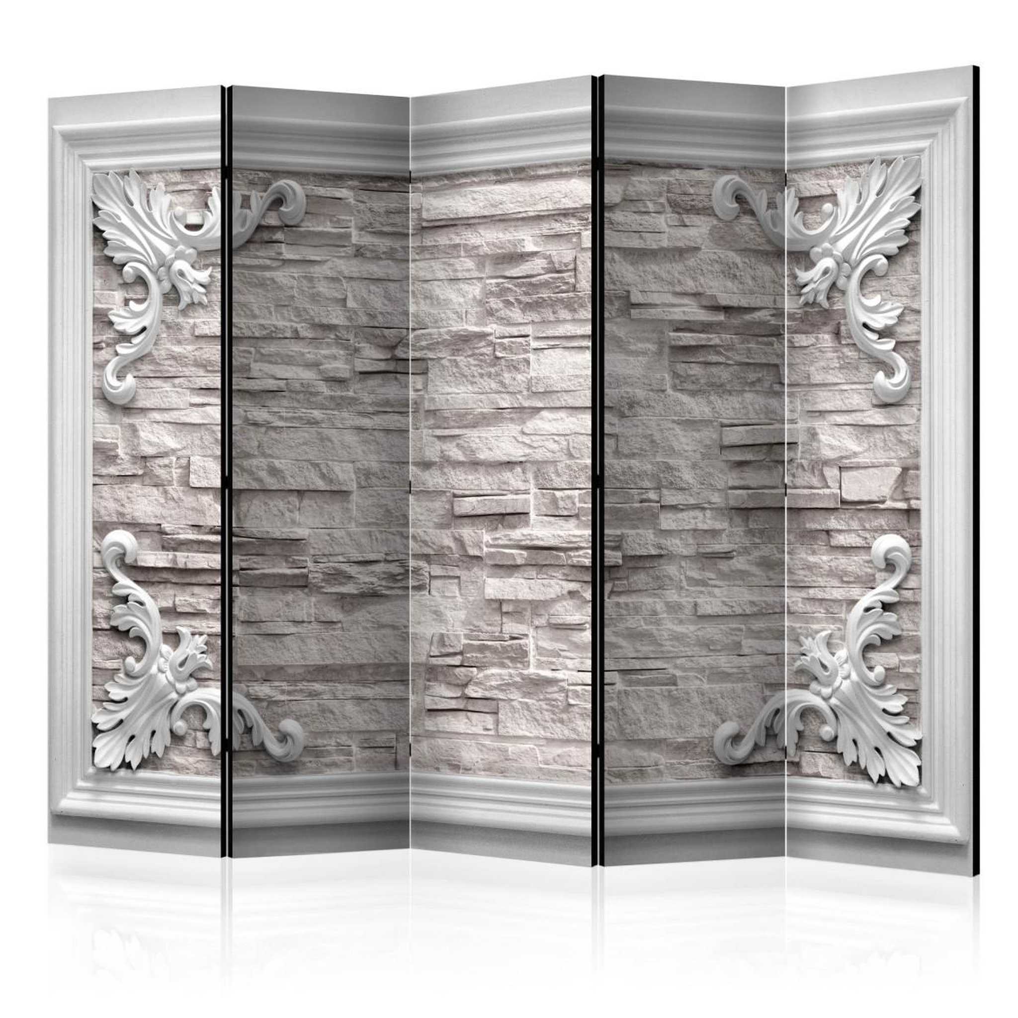 Paris Prix Paravent 5 volets  brick in the frame beige  172x225cm