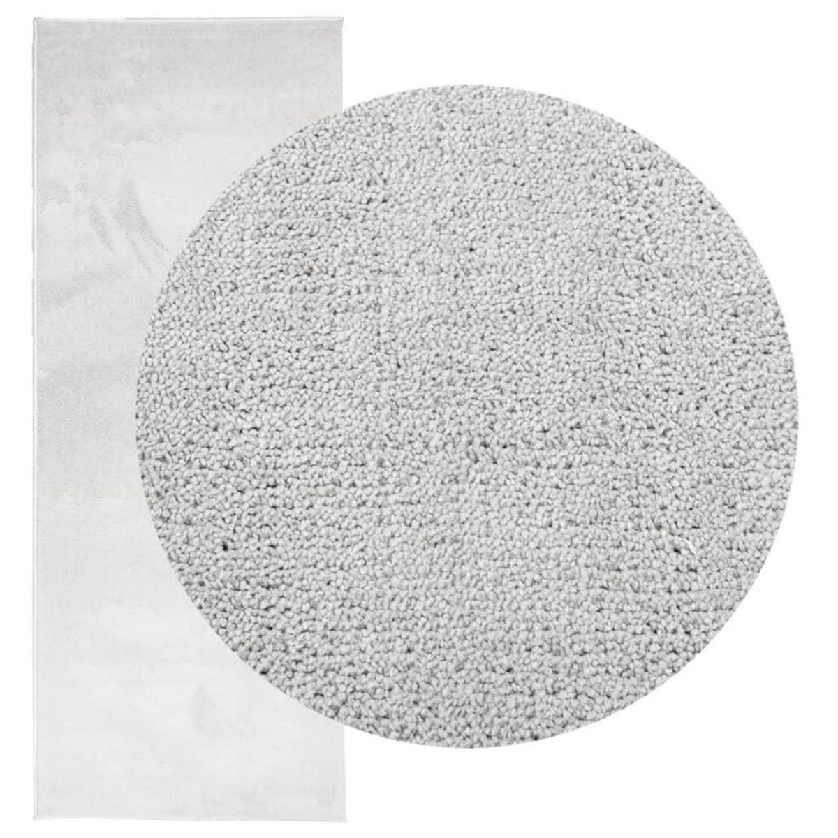 VIDAXL Tapis OVIEDO a poils courts gris 80x200 cm