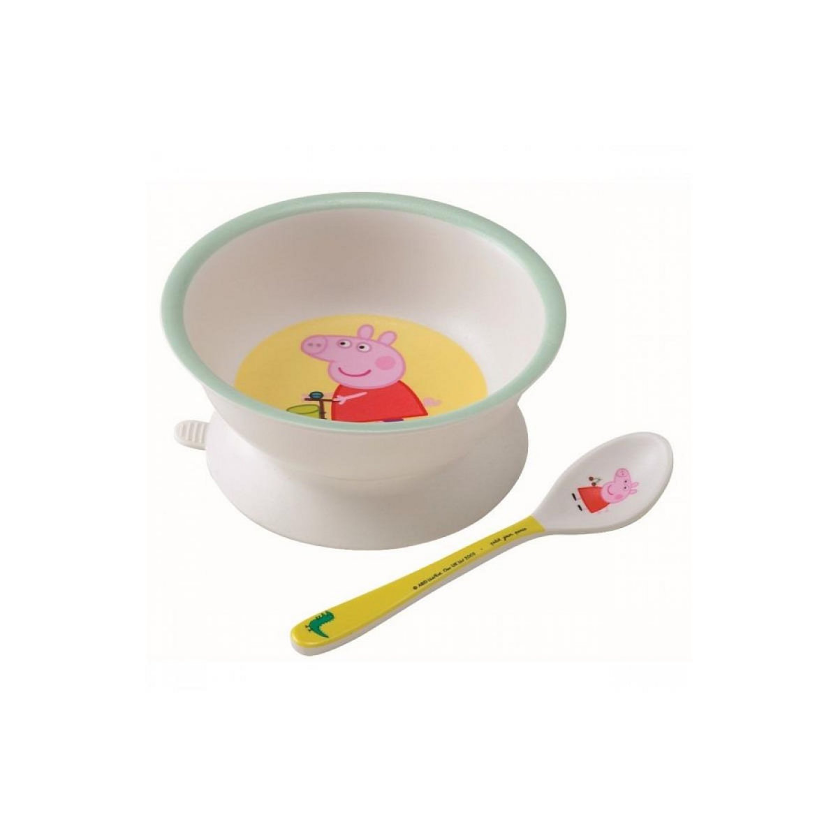 Petit Jour Bol Ventouse et Cuillère Peppa Pig : Apprentissage Autonome pour Bébé