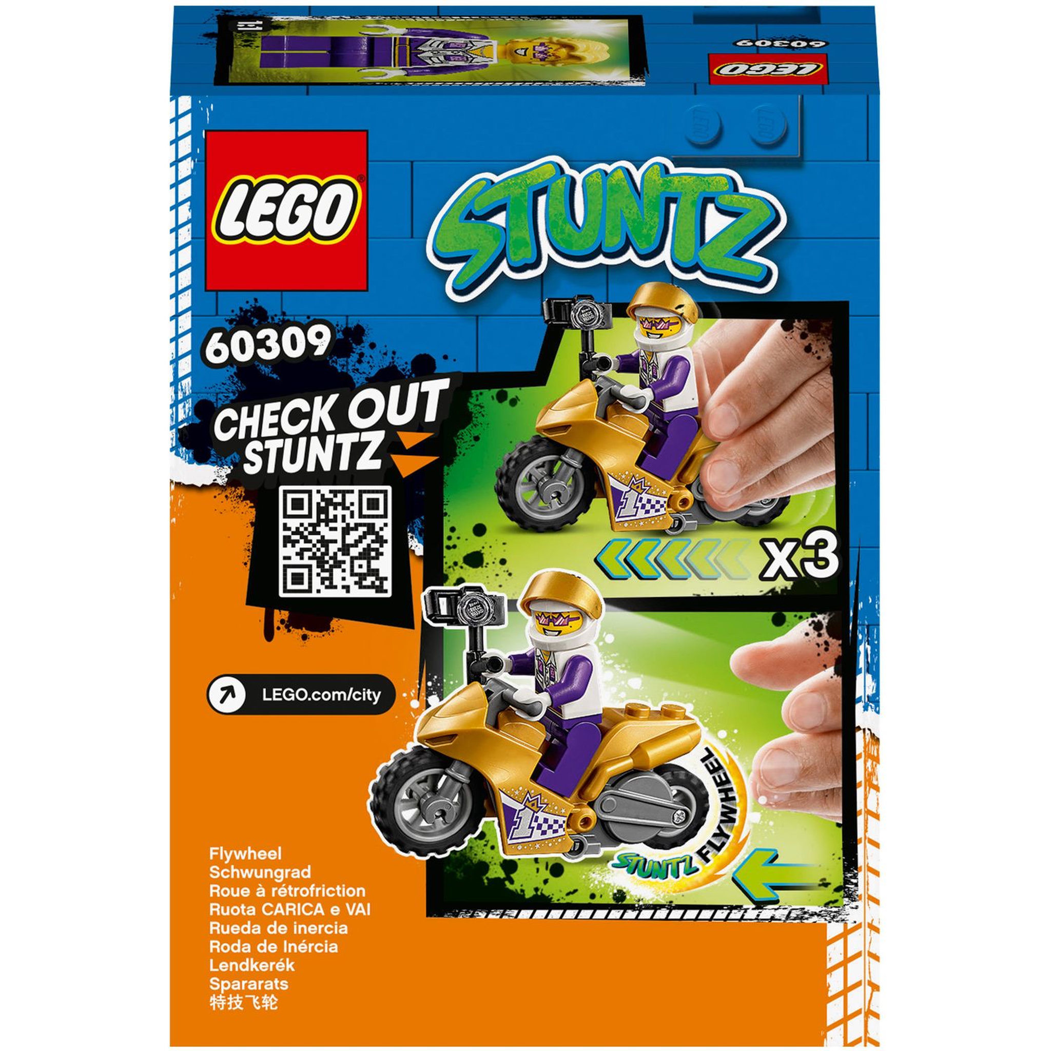 Voir la diapositive 7 : LEGO City 60309 La moto de la cascade selfie