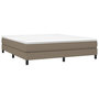 Voir la diapositive 3 : VIDAXL Sommier a lattes de lit avec matelas Taupe 180x200 cm Tissu