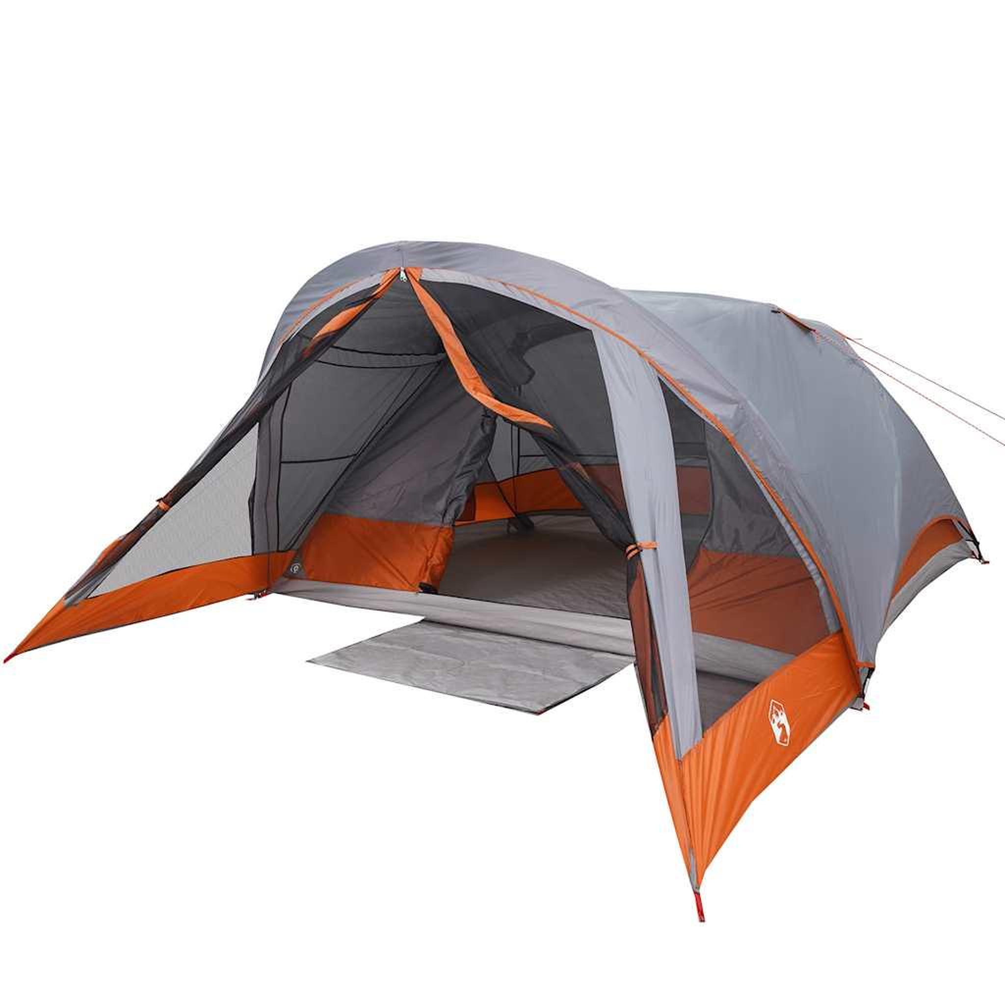 Voir la diapositive 4 : VIDAXL Tente de cabine familiale 6 personnes gris impermeable