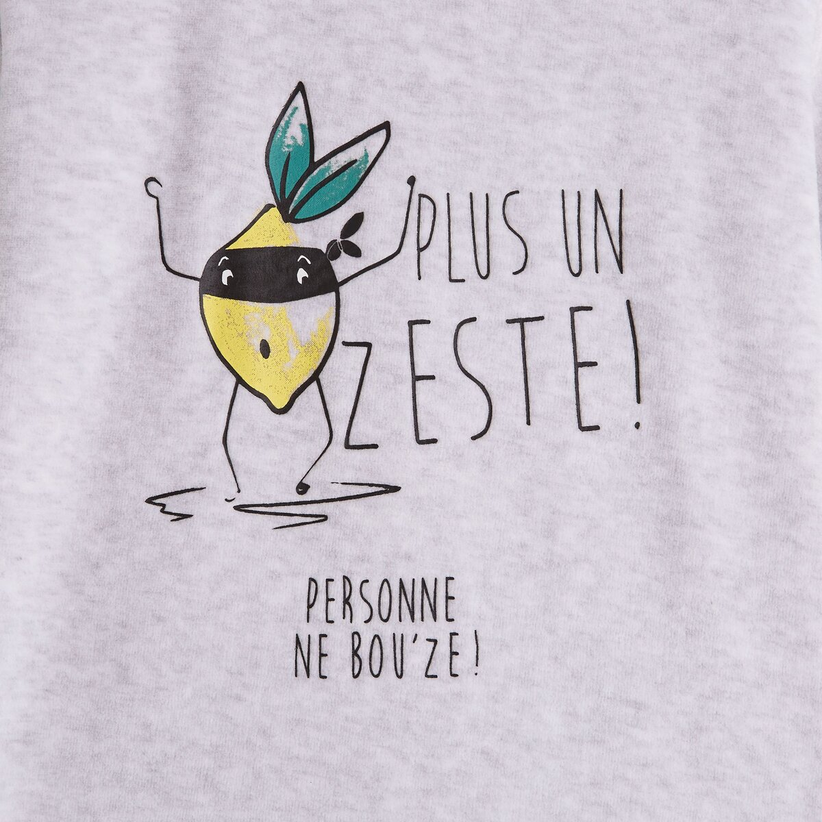 IN EXTENSO Ensemble pyjama velours citron garçon