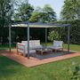 Voir la diapositive 2 : SWEEEK Pergola aluminium - Isla 3x4m - Tonnelle idéale pour votre terrasse, toit rétractable, toile coulissante, structure aluminium