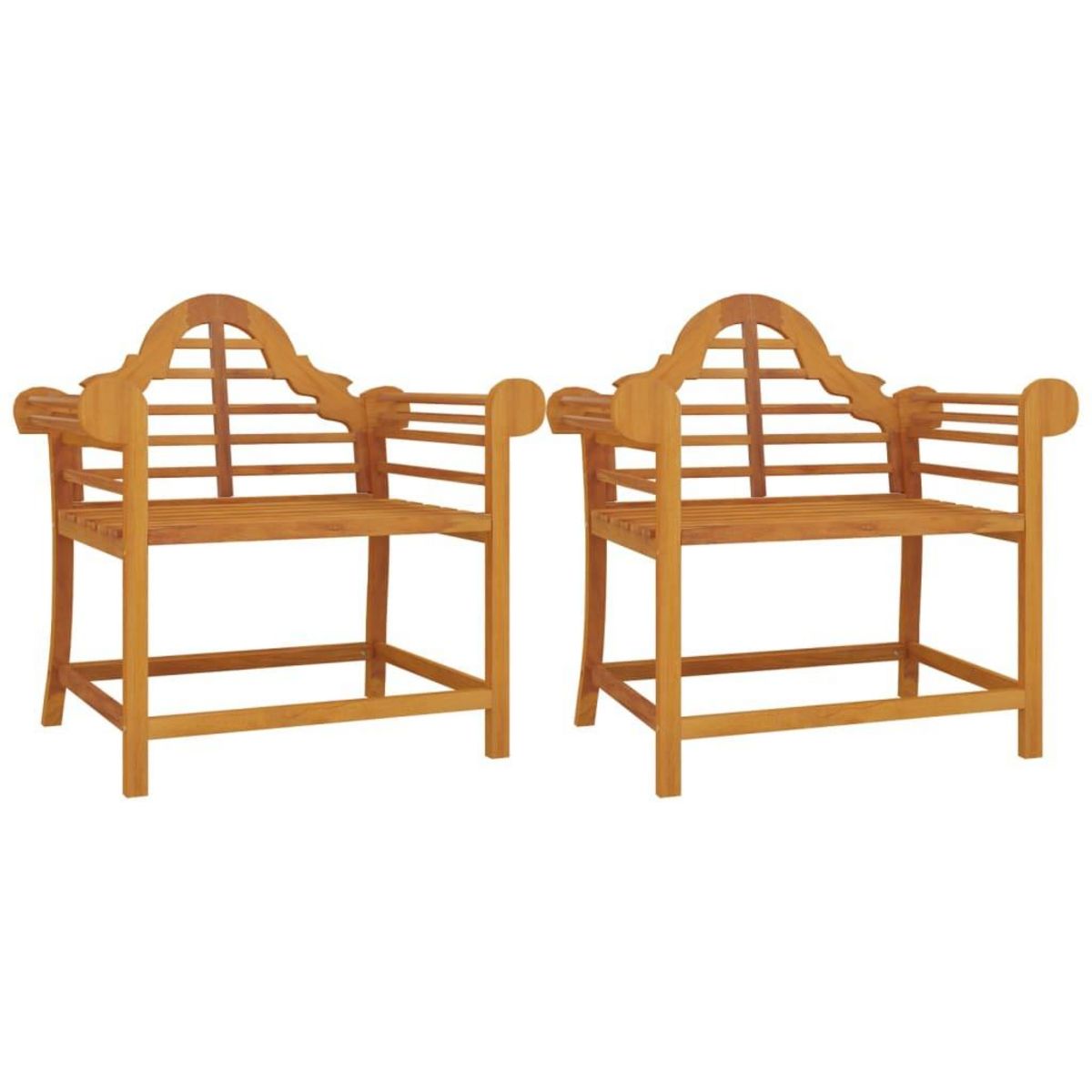 VIDAXL Chaises de jardin lot de 2 91x62x94 cm Bois de teck solide