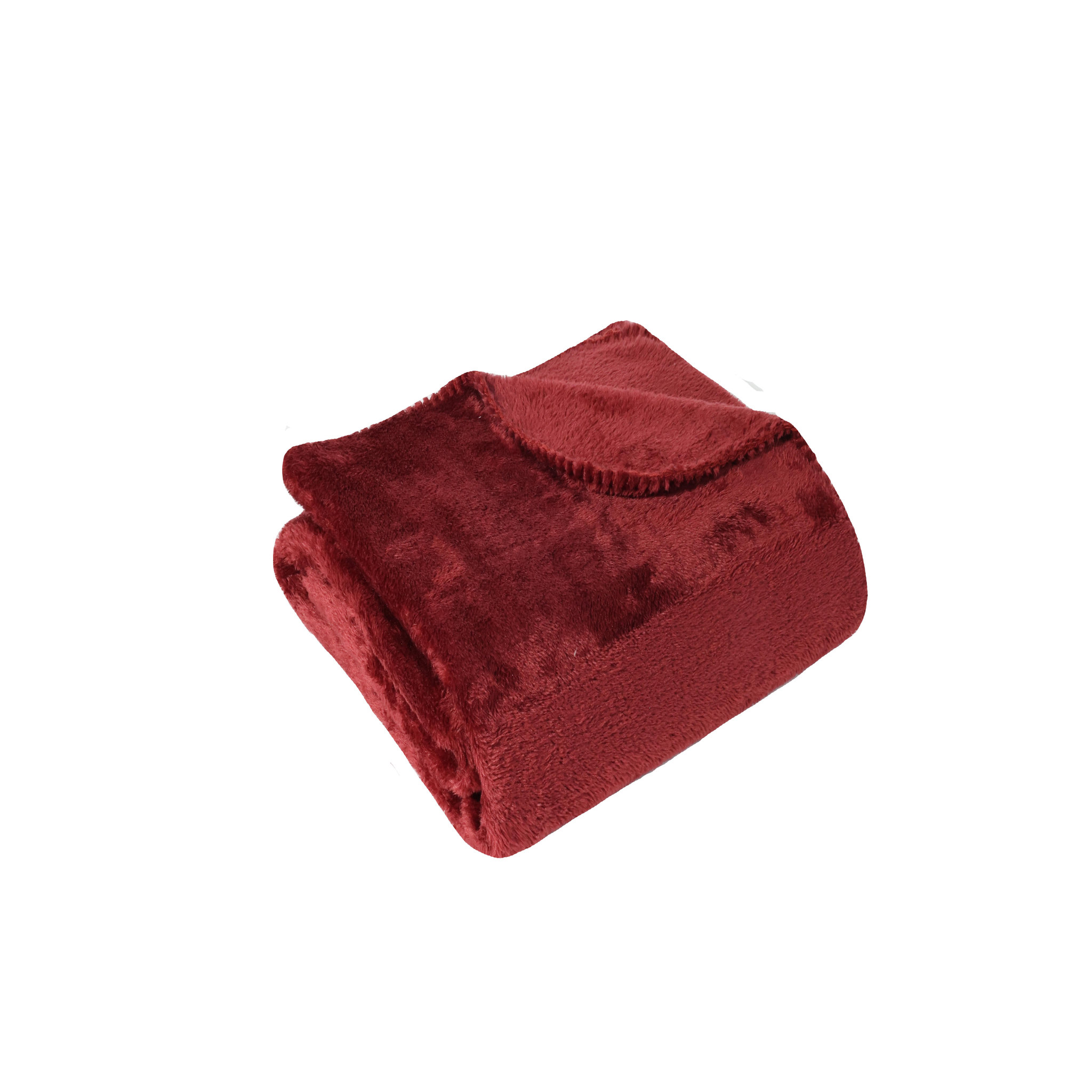 Voir la diapositive 1 : Plaid uni sherpa 