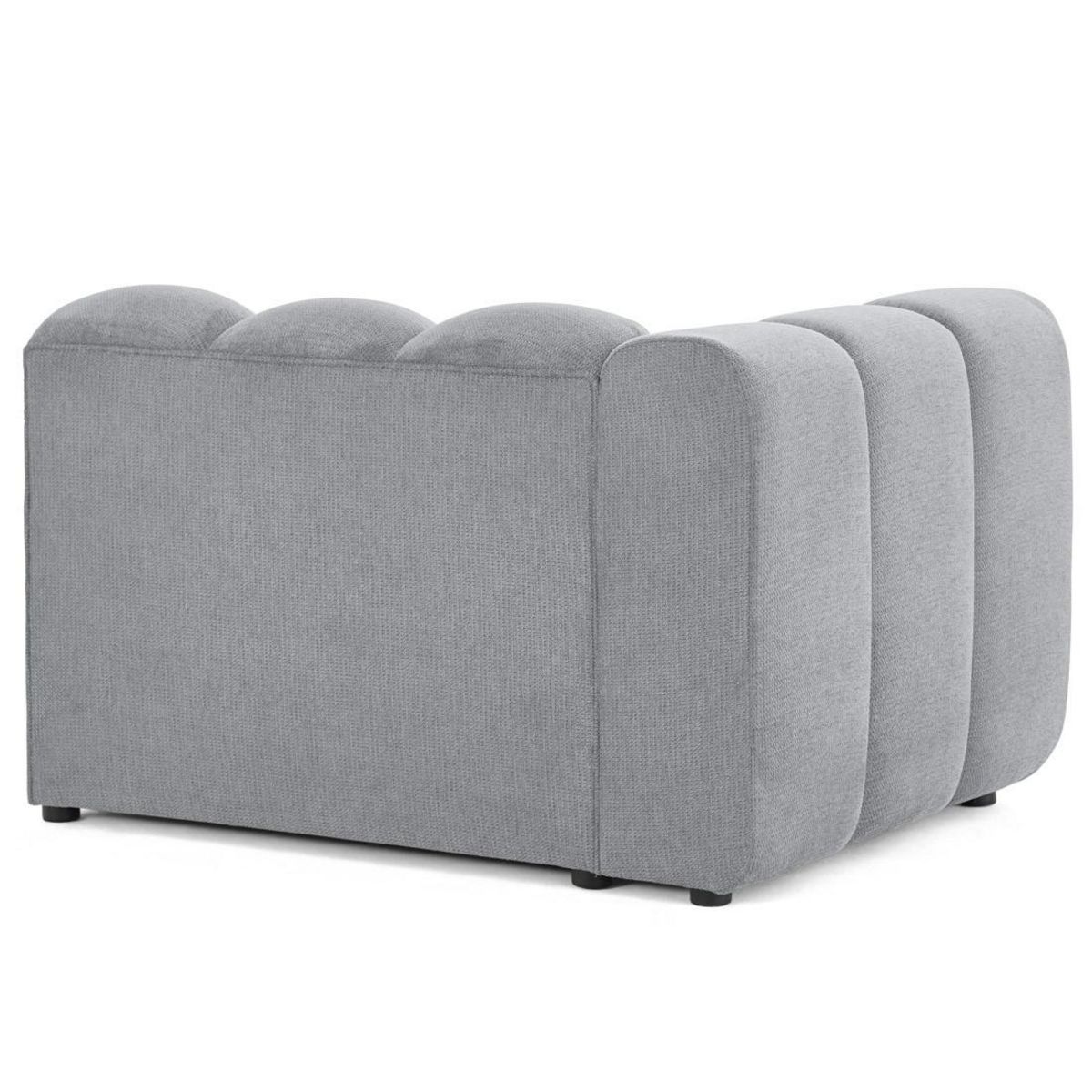 LISA DESIGN Debbie - module d'assise gauche en tissu texturé