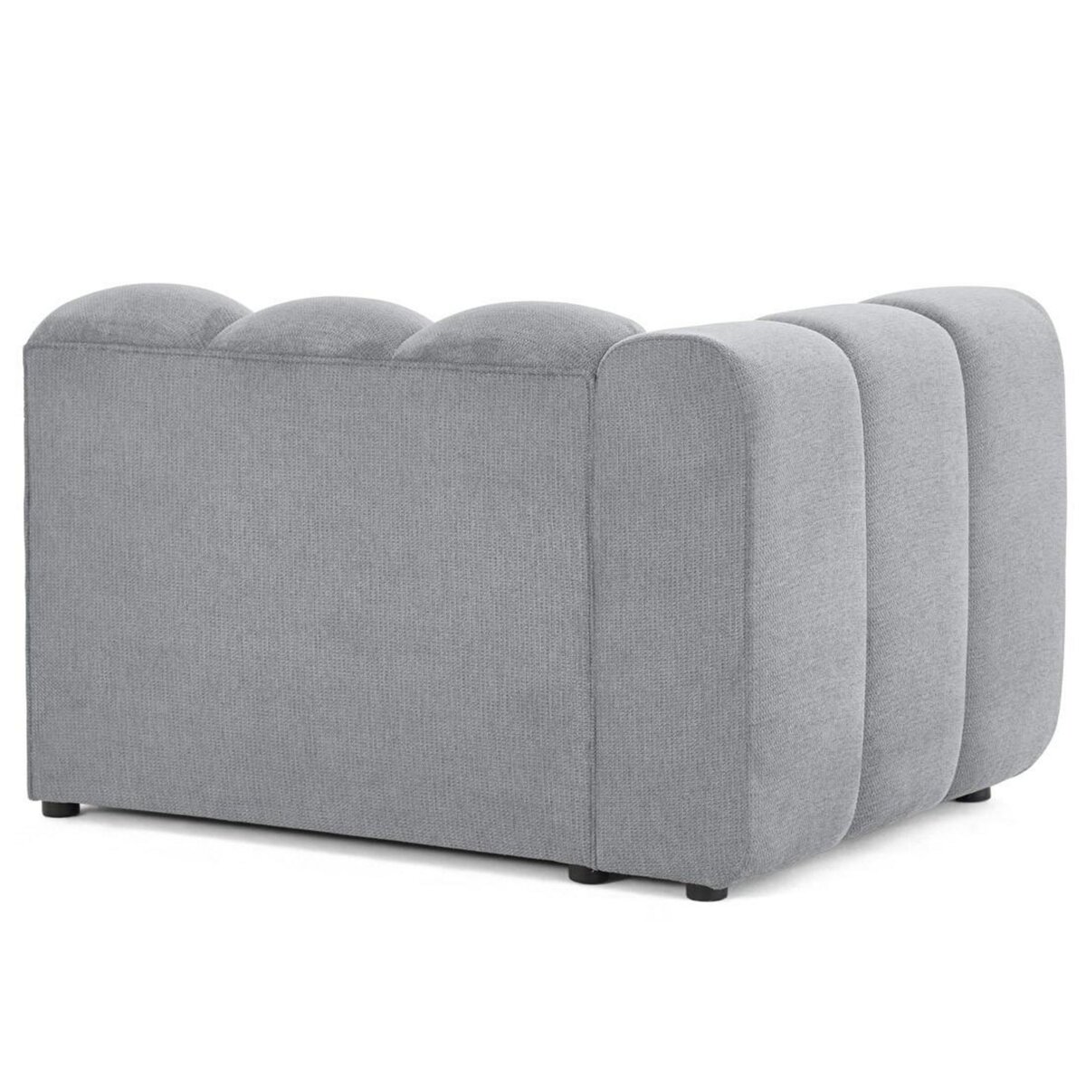 LISA DESIGN Debbie - module d'assise gauche en tissu texturé