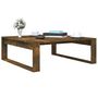 Voir la diapositive 4 : VIDAXL Table basse Chêne fumé 100x100x35 cm Bois d ingénierie