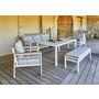 Voir la diapositive 2 : DCB GARDEN Salon de jardin - 7 places - Aluminium - blanc - CAYENNE S3