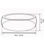 Voir la diapositive 8 : Habrita Habillage bois hexagonal pour spas et piscines gonflables - 2,35xl1,84x0,71m