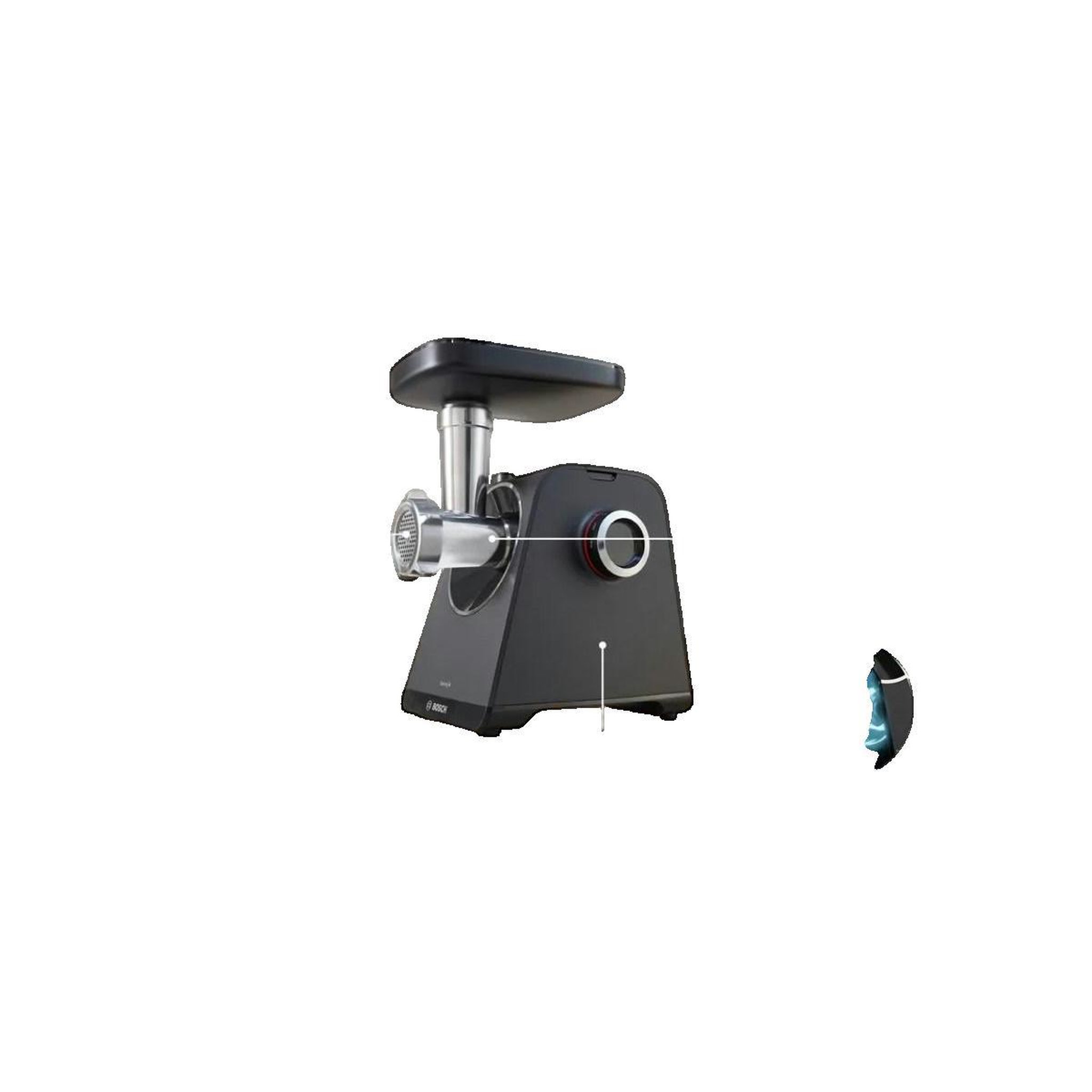 Voir la diapositive 3 : BOSCH Hachoir Bosch MFWS440B 1900 W