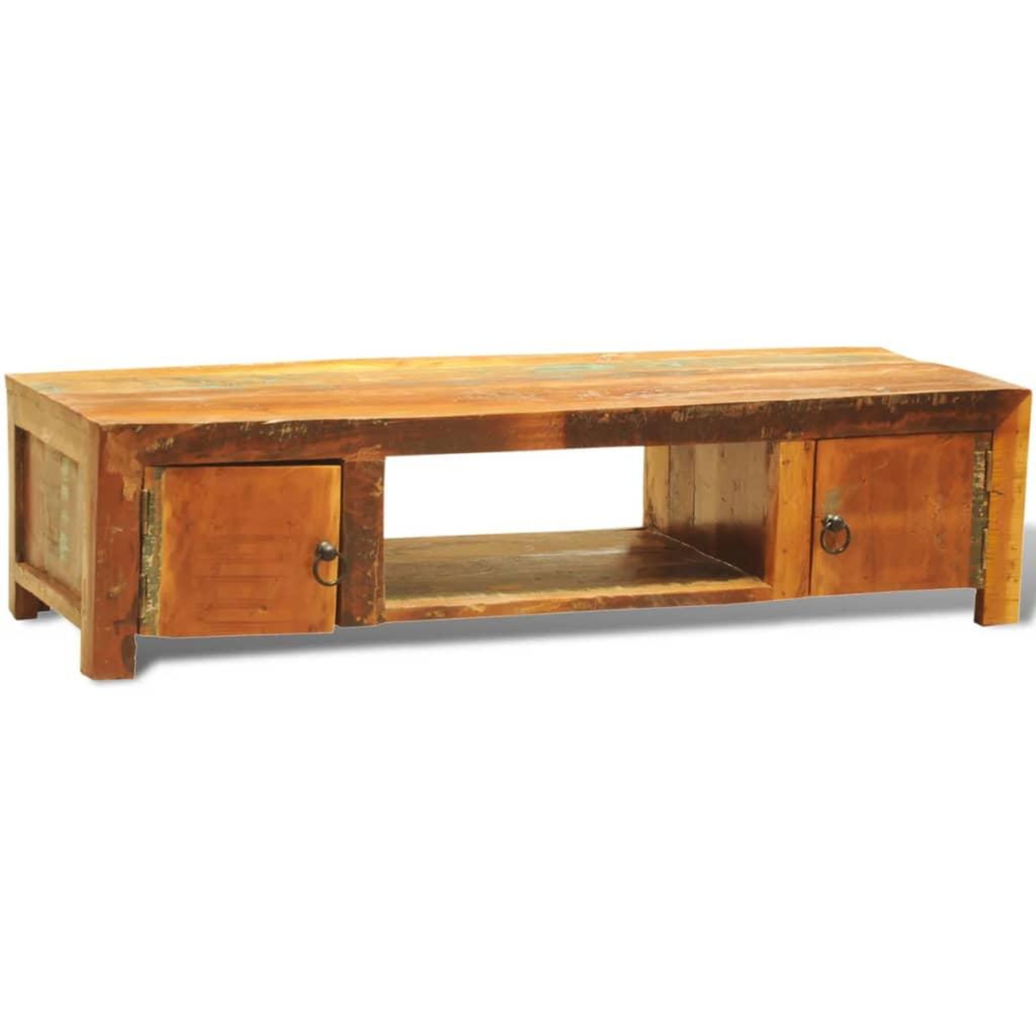 Voir la diapositive 3 : VIDAXL Meuble TV avec 2 portes Bois de recuperation Vintage