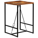 VIDAXL Table de bar Bois de recuperation massif 70x70x106 cm