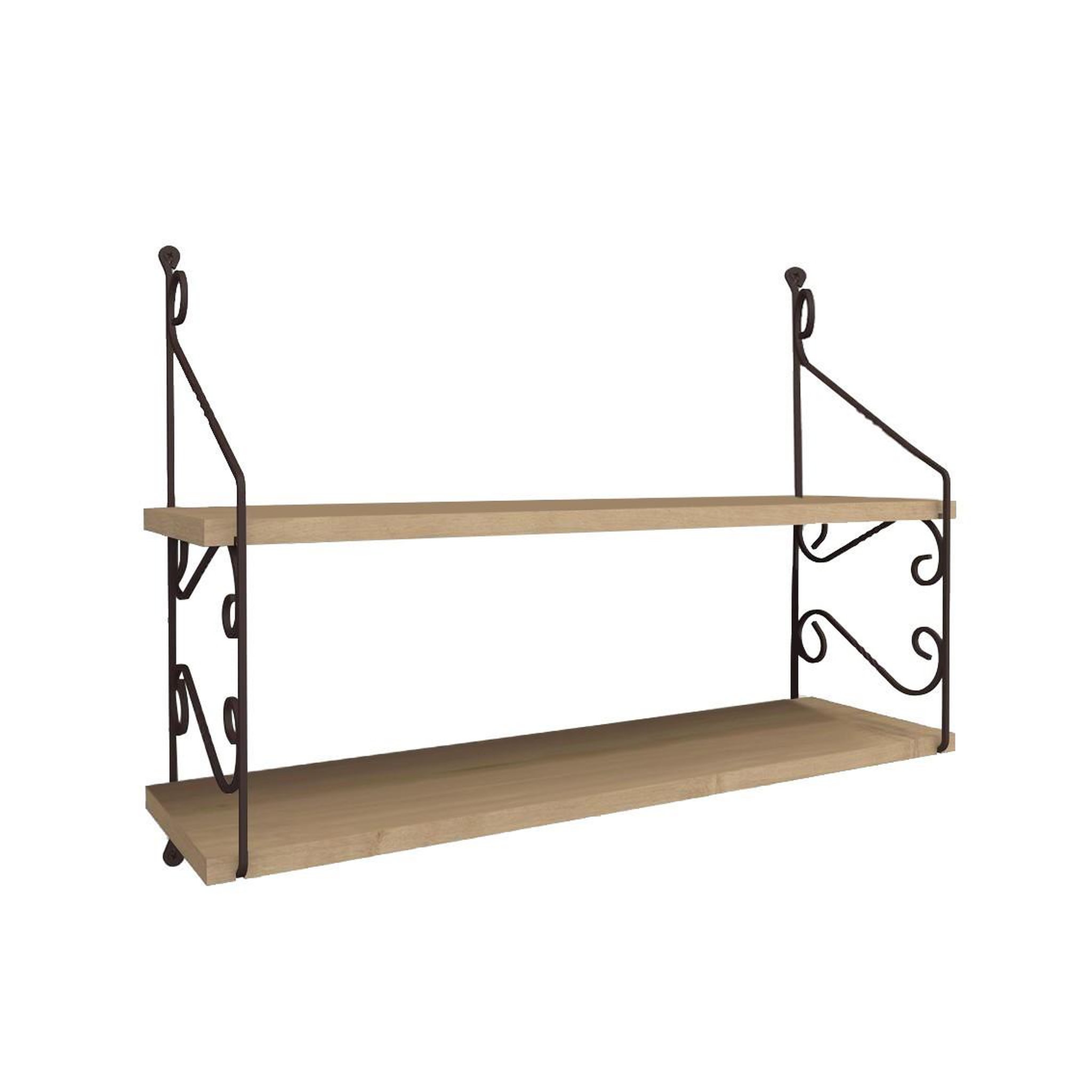 Voir la diapositive 3 : Habitat et Jardin Étagère murale en bois  seramoni  - 72 x 22 x 51 cm - chêne
